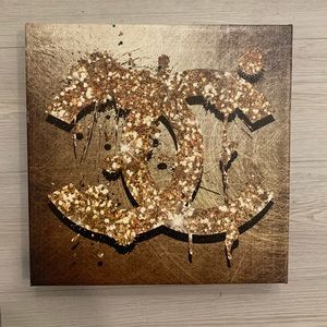 Glitter & Gold Chanel Graphic Canvas !!
